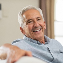  Man laughing with dentures