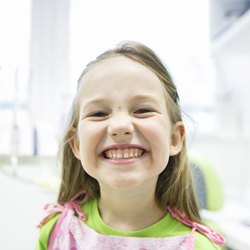 young girl smiling