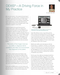 DEXIS article by Cedric Chenet, DDS