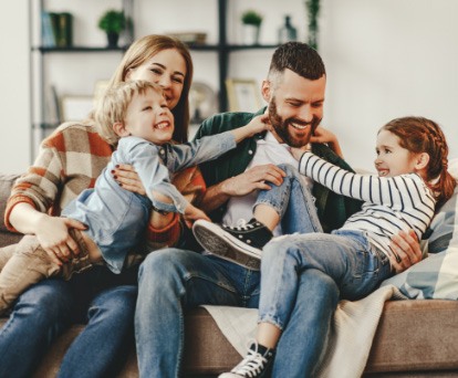 smiling family