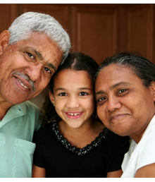 grandparents and grandchild