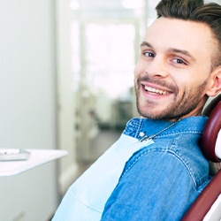 Man with veneers in Melbourne smiling