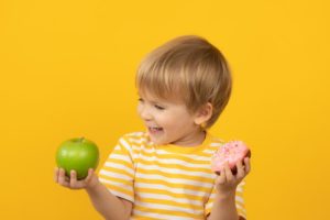 child wanting to eat healthy